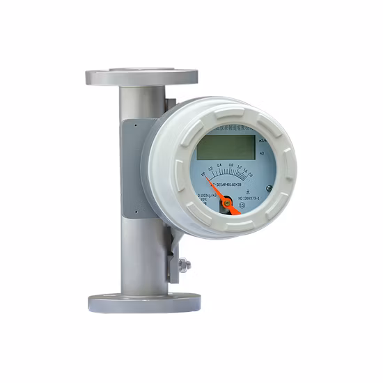 Rotámetro de tubo de metal digital líquido con pantalla LCD utilizado en la industria química