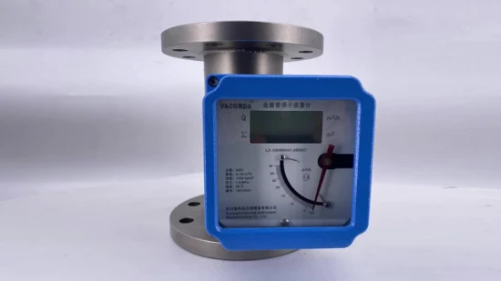 Rotámetro de tubo de metal digital líquido con pantalla LCD utilizado en la industria química